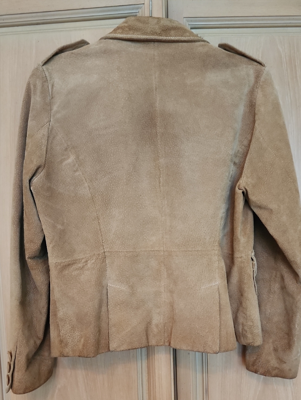 VTG Wilsons Leather Women’s Suede Blazer Jacket - Beige/Tan - Picture 2 of 9